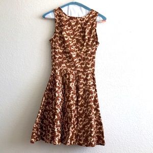 A-line dress with horse pattern